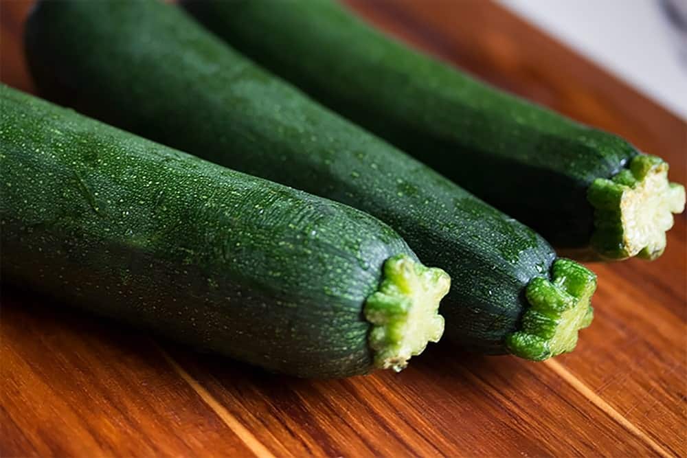 Zucchini being served